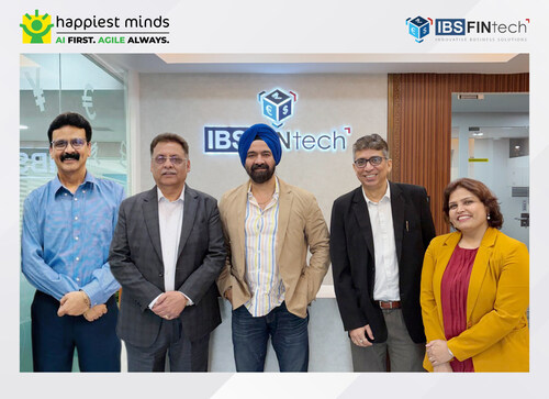 Group picture of Happiest Minds and IBSFINtech leaders